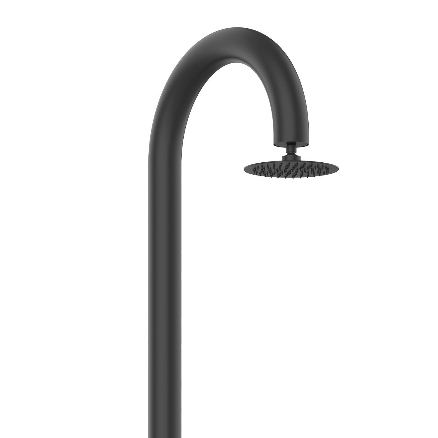 Buitendouche zwart aluminium incl. handdouche