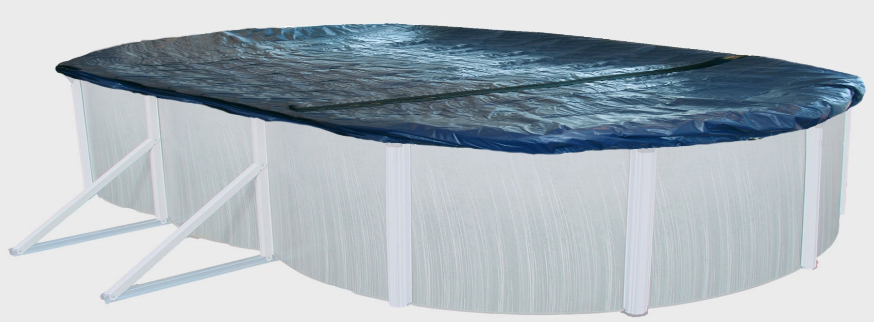 Winterafdekking ovaal zwembad 4,90m X 3,60m - met maas