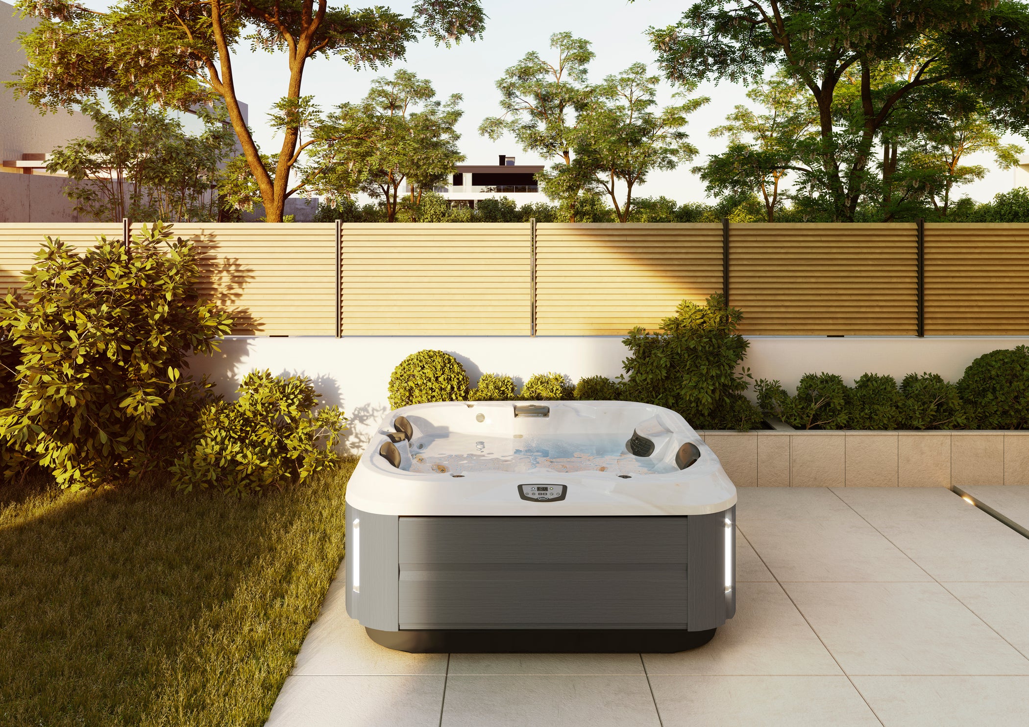 Jacuzzi J-315 incl SmartTub Platinum - Brushed gray