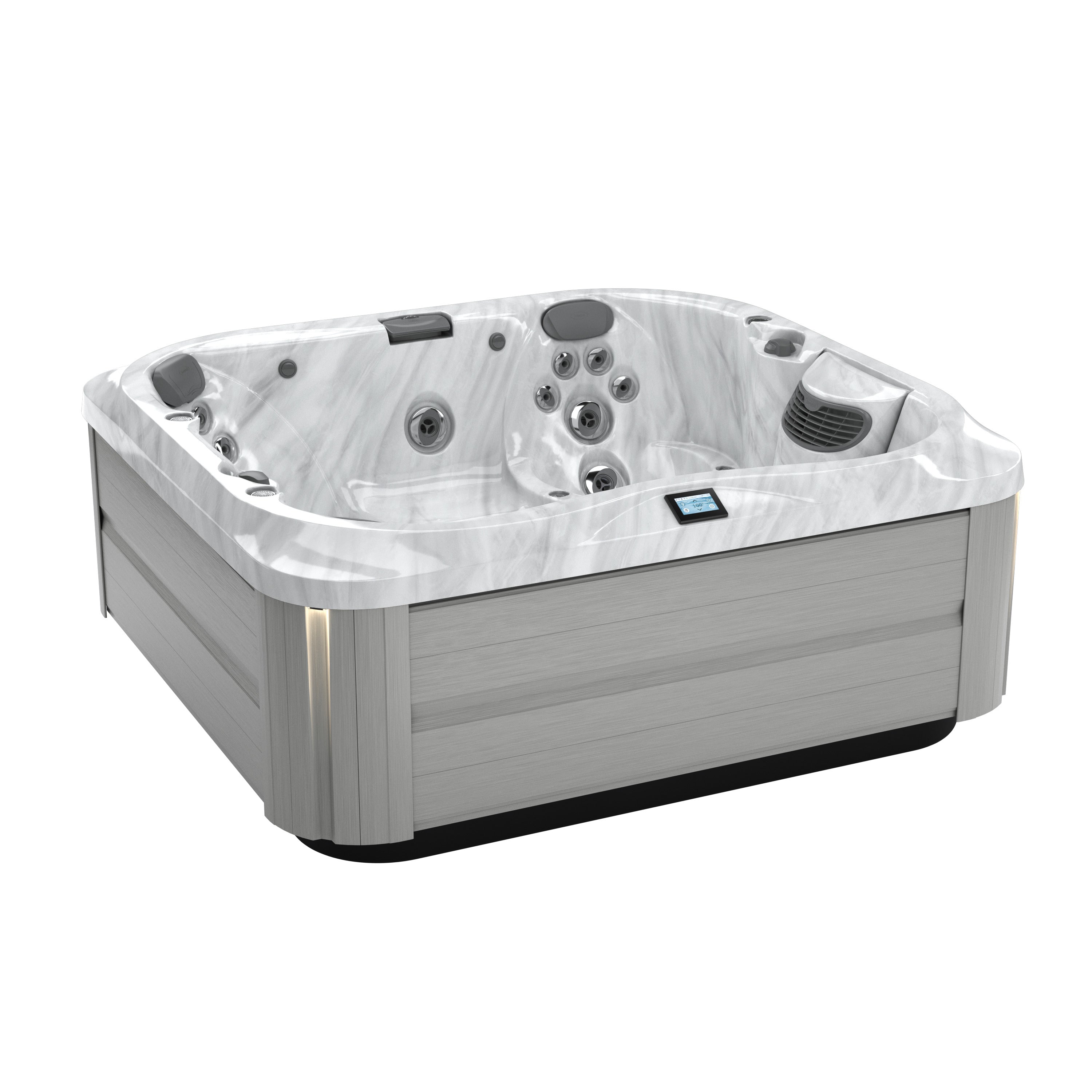 Jacuzzi J-355 SmartTub IR/Red Light Platinum - Brushed Gray