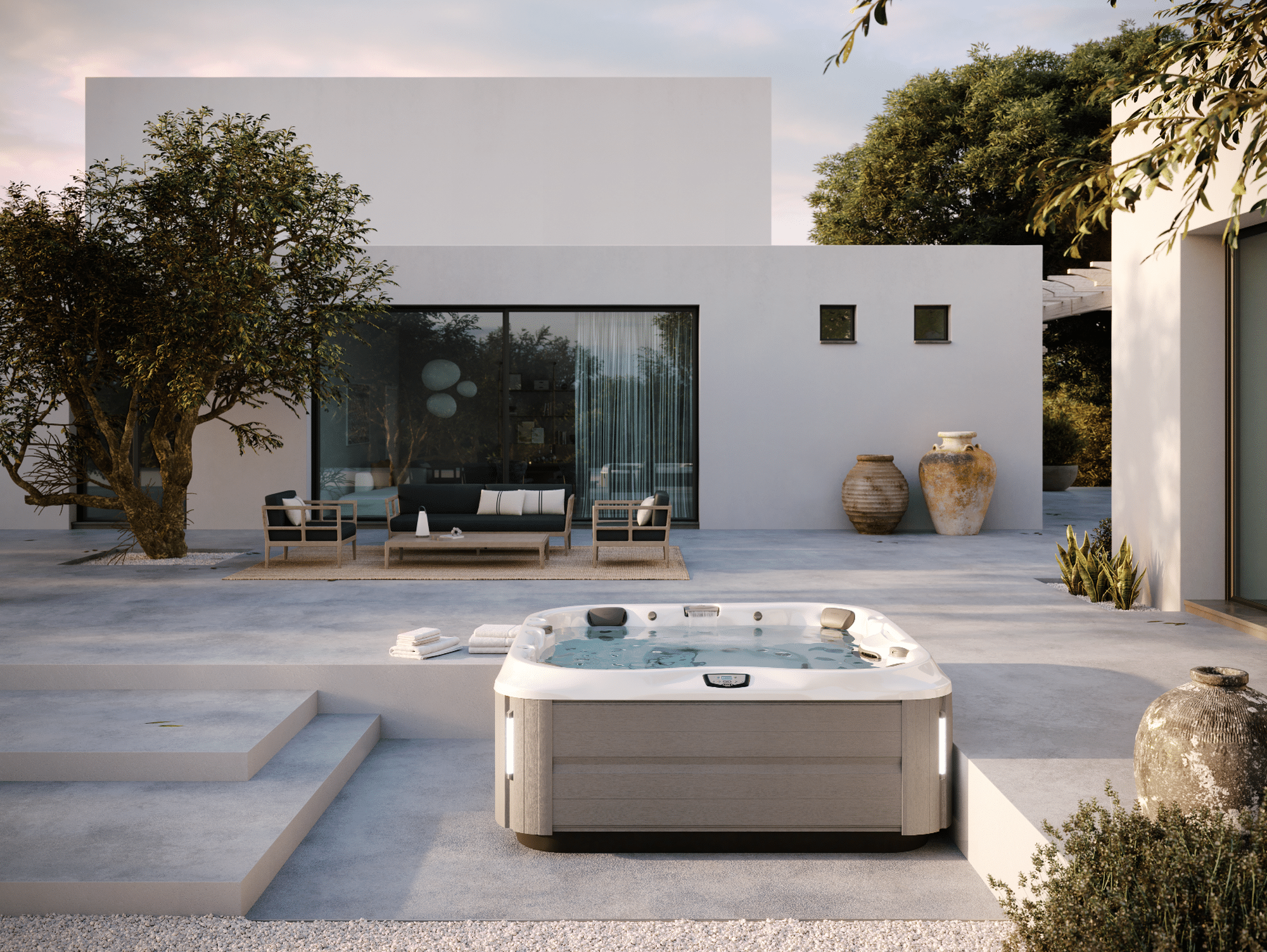 Jacuzzi J-375 Basic Porcelain - Brushed Gray