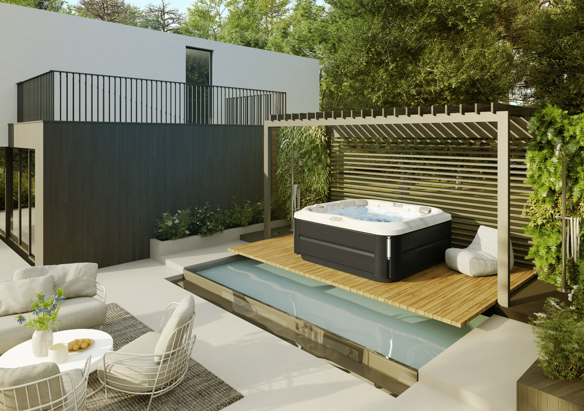 Jacuzzi J-375 Basic Platinum - Smoked Ebony