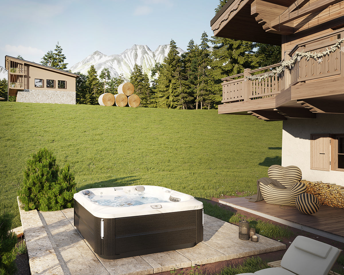 Jacuzzi J-355 SmartTub IR/Red Light Platinum - Smoked Ebony
