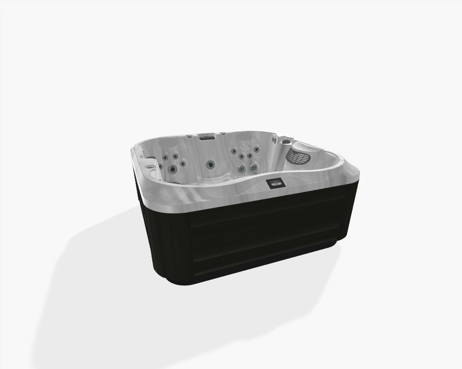 Jacuzzi J-332 SmartTub IR/Red Light Platinum - Smoked Ebony