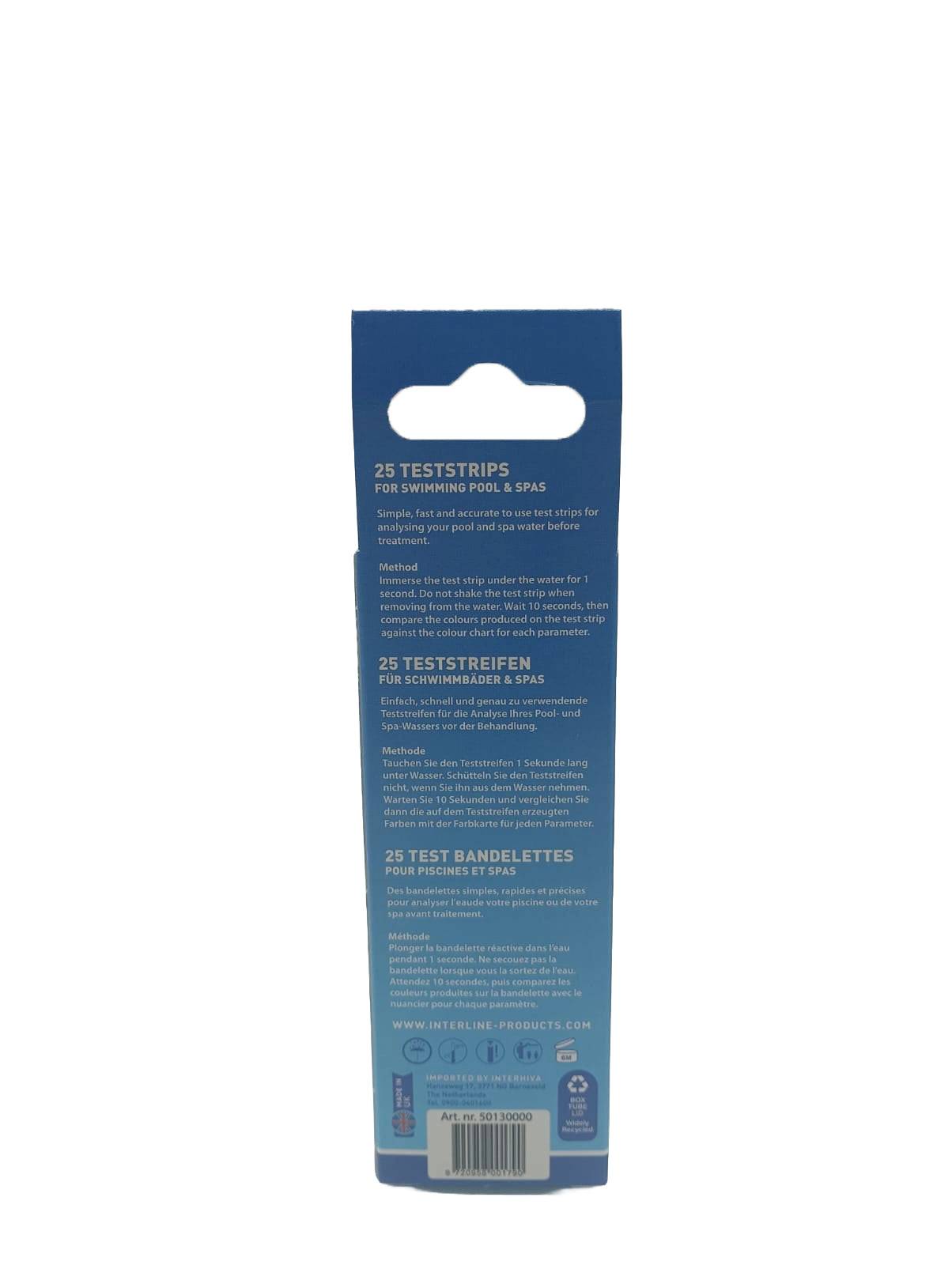 Teststrips Chloor & Ph 25 Stuks
