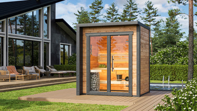 Buitensauna "Modern XXS" 40mm Thermowood