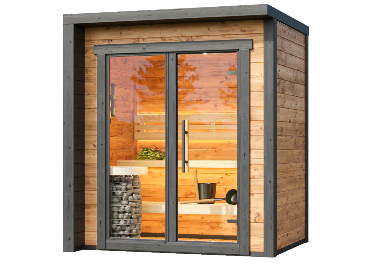 Buitensauna "Modern XXS" 40mm Thermowood