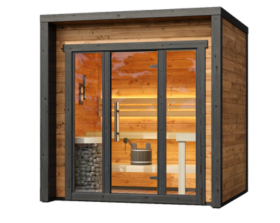 Buitensauna "Modern XS" 40mm -Thermowood