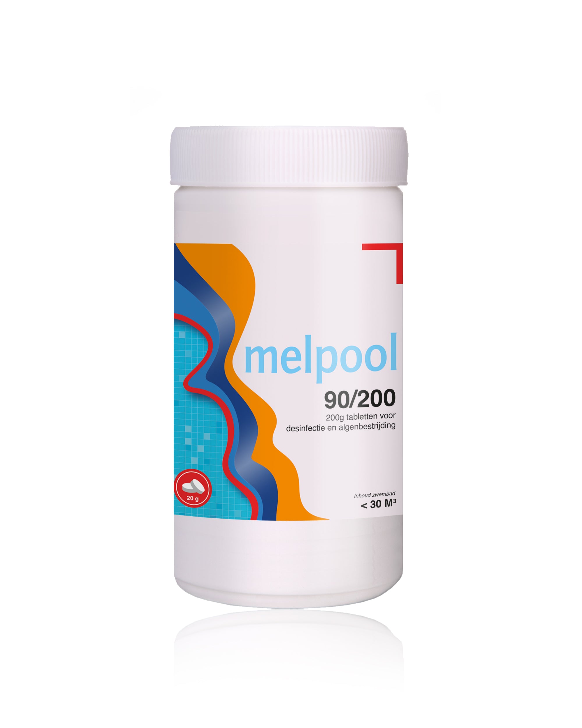 Melpool 90/200 Chloortabletten 1 Kg (200 Gram)