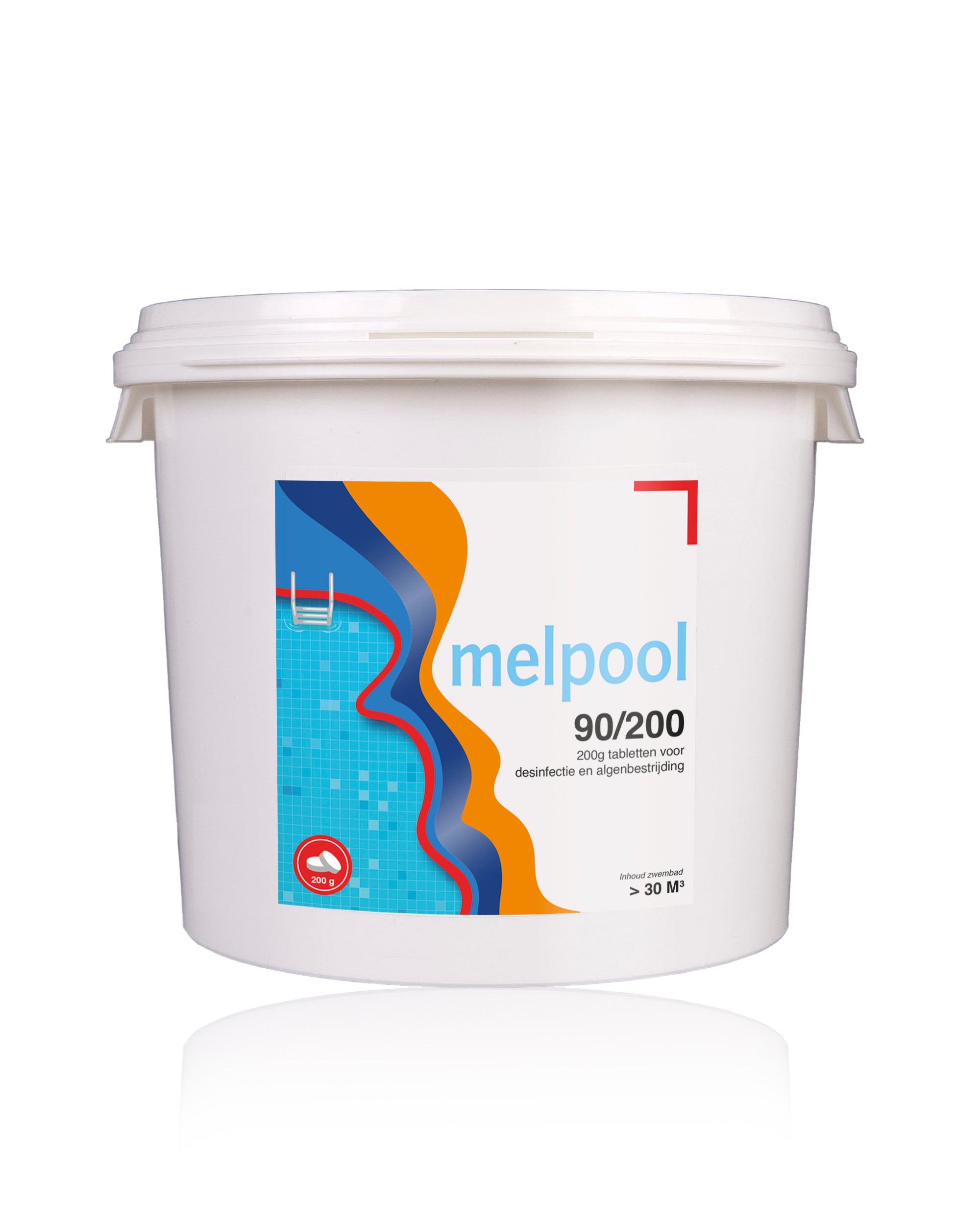 Melpool 90/200 Chloortabletten - 5kg (200gr)