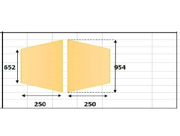 Ondertapijt ovaal zwembad 8,50 X 4,90M