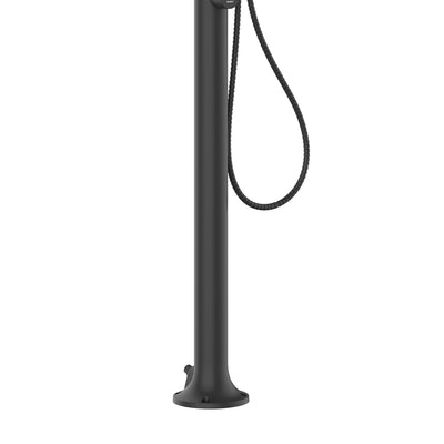 Buitendouche zwart aluminium incl. handdouche