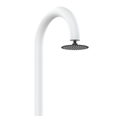 Buitendouche wit aluminium incl. handdouche