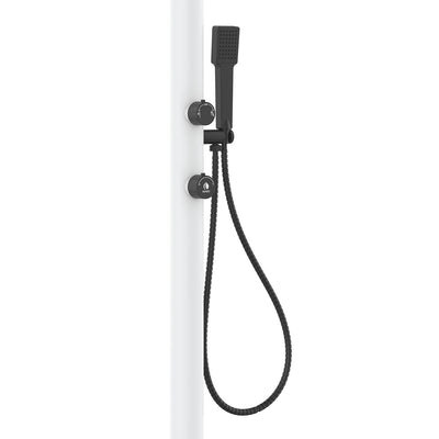 Buitendouche wit aluminium incl. handdouche