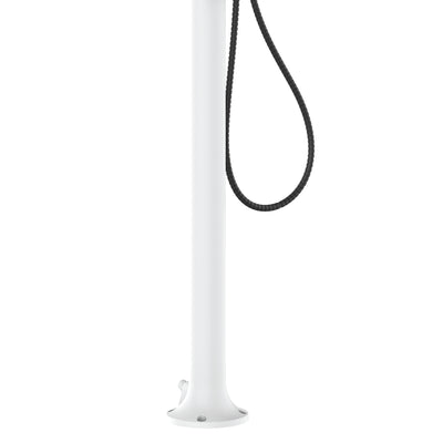 Buitendouche wit aluminium incl. handdouche