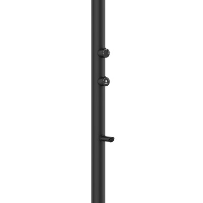 Buitendouche zwart aluminium incl. voetdouche