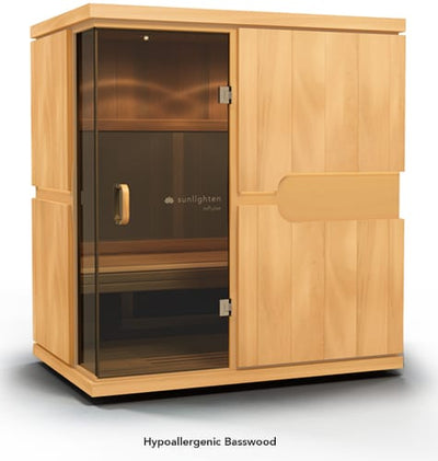 Infrarood cabine 3 personen | Mpulse Conquer - Basswood