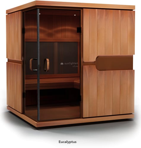 Infrarood cabine  3 personen | Mpulse Conquer - Eucalyptus