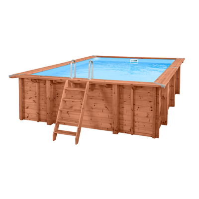 Rechthoekig houten zwembad 6 meter | Interhiva Summer Oasis
