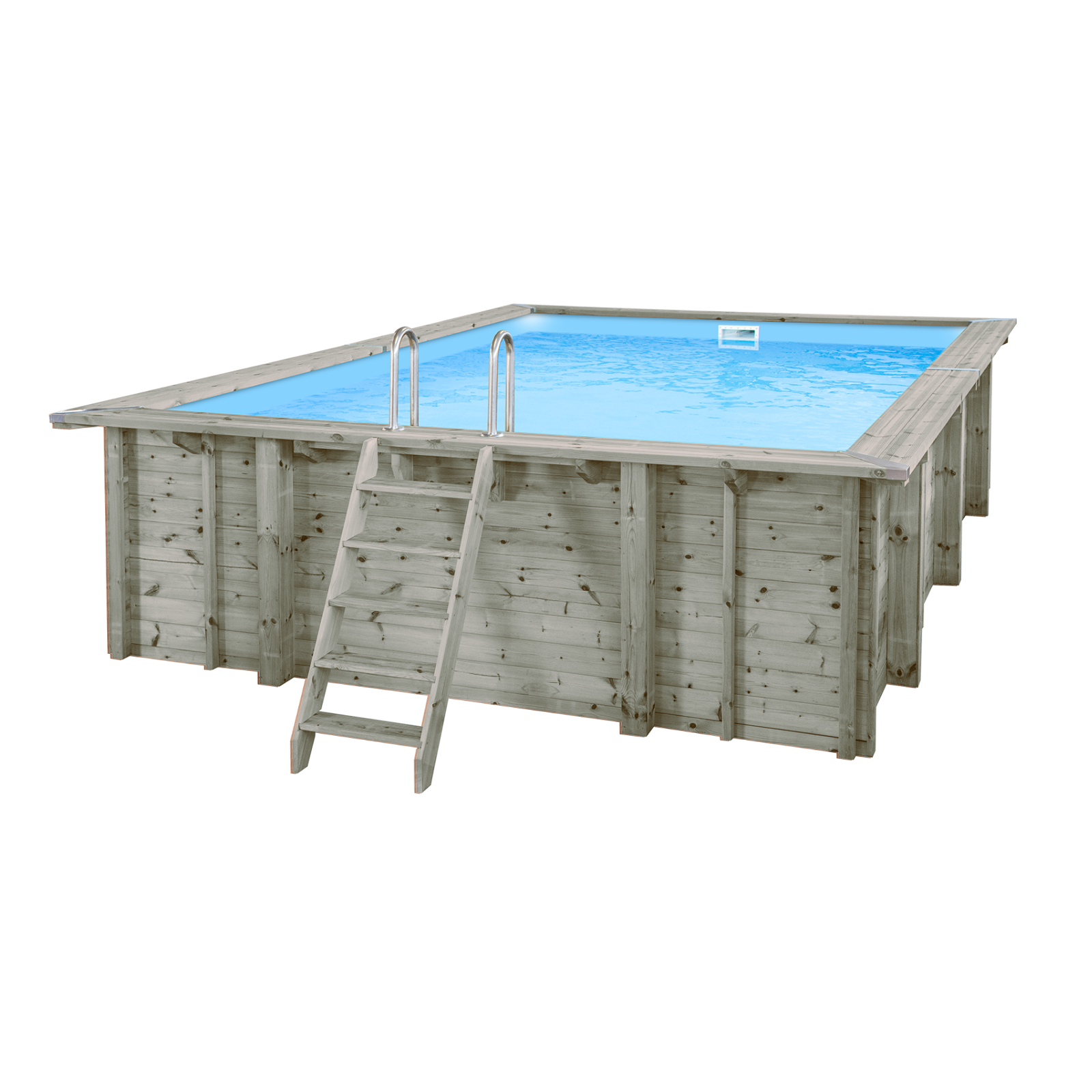Rechthoekig houten zwembad 6 meter | Interhiva Summer Oasis