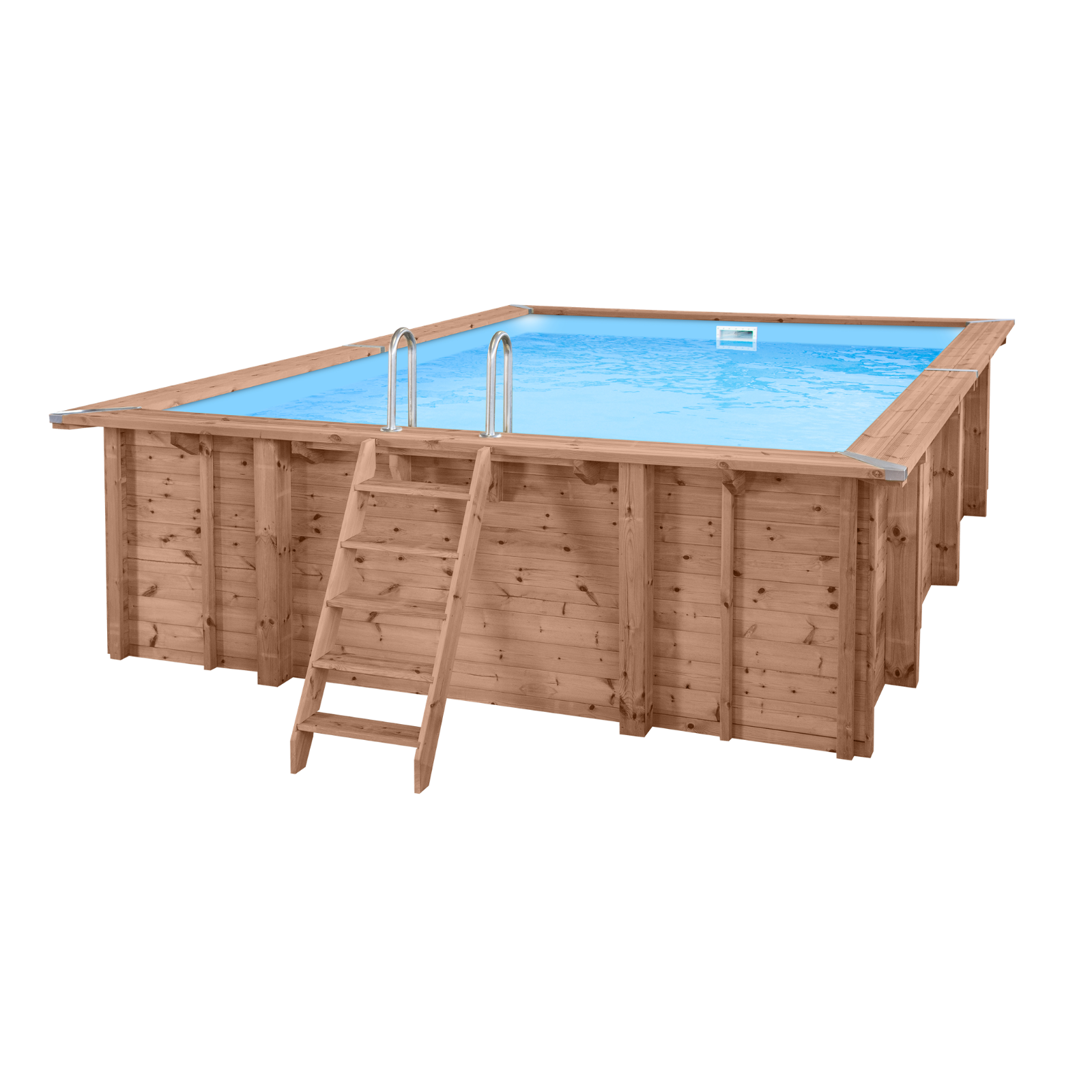 Rechthoekig houten zwembad 6 meter | Interhiva Summer Oasis