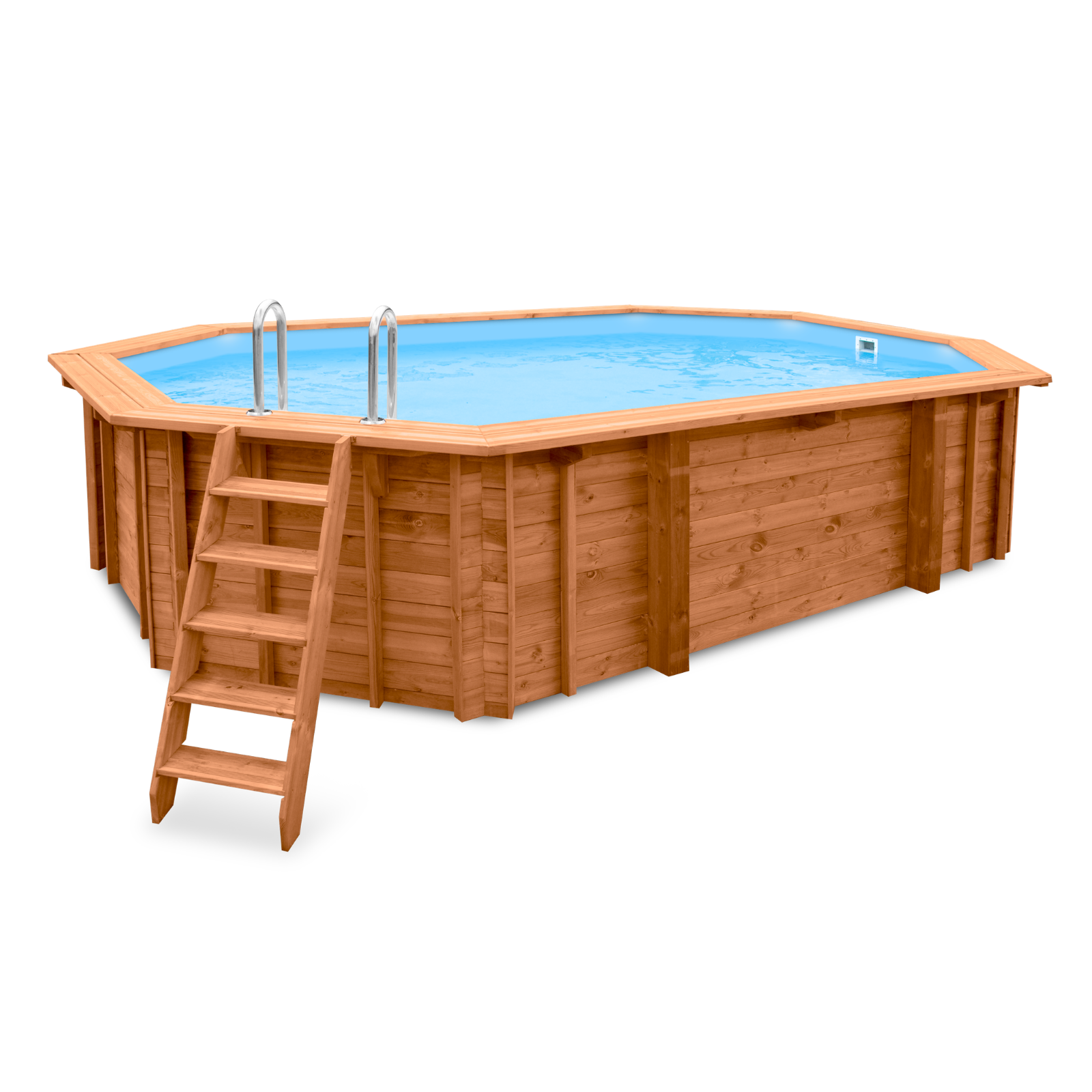 Ovaal houten zwembad 6 meter | Interhiva Sea Breeze