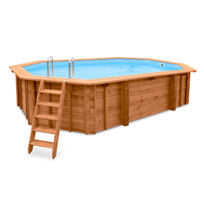 Ovaal houten zwembad 6 meter | Interhiva Sea Breeze