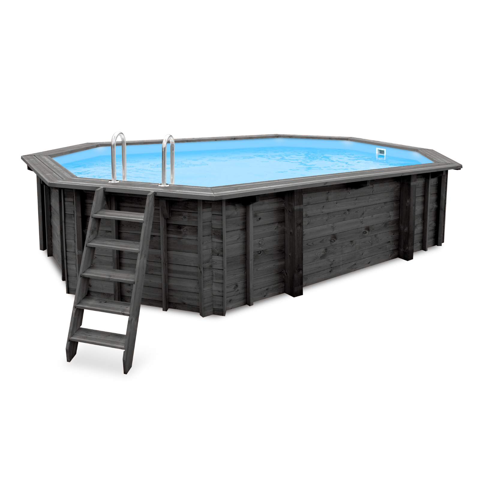 Ovaal houten zwembad 6 meter | Interhiva Sea Breeze