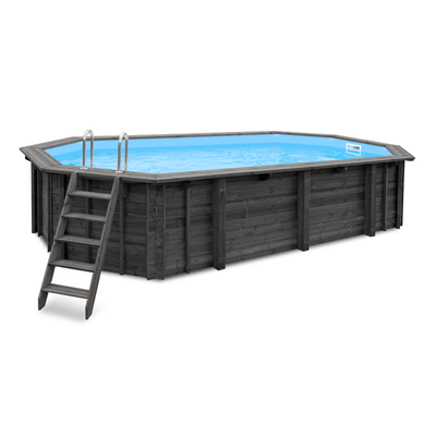 Ovaal houten zwembad 7 meter | Interhiva Ocean Wave