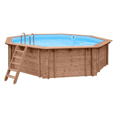 Rond houten zwembad 5,6 meter | Interhiva Blue Hawaii