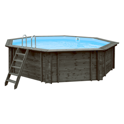 Rond houten zwembad 5,6 meter | Interhiva Blue Hawaii