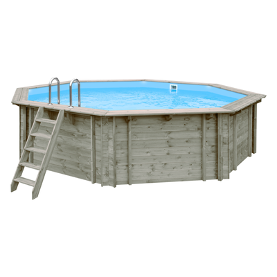 Rond houten zwembad 5,6 meter | Interhiva Blue Hawaii