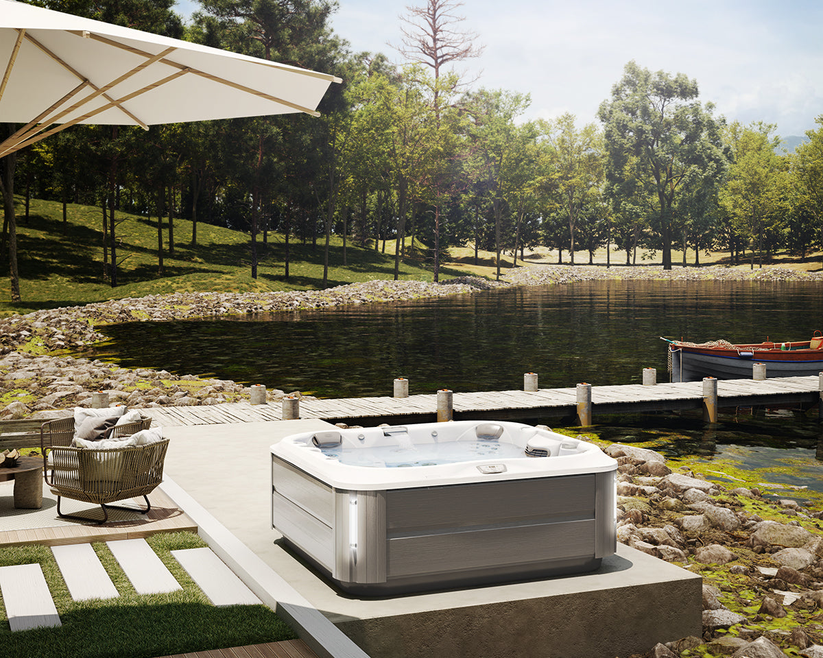 Jacuzzi J-375 IR/Red Light Platinum - Brushed Gray