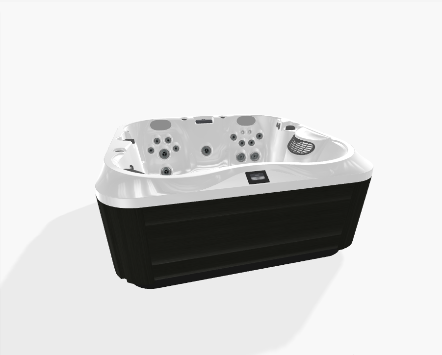 Jacuzzi 332 Basic Porcelain - Smoked Ebony