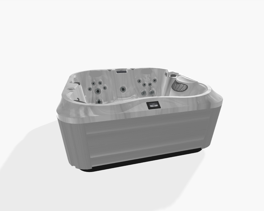 Jacuzzi J-332 IR/Red Light Platinum - Brushed gray