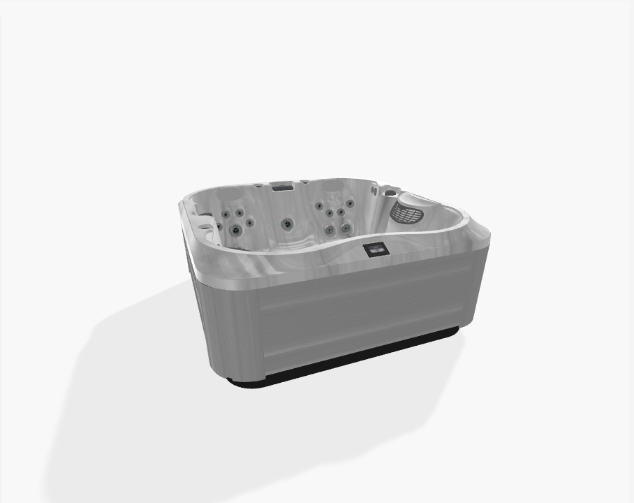 Jacuzzi J-332 SmartTub IR/Red Light Platinum - Brushed Gray