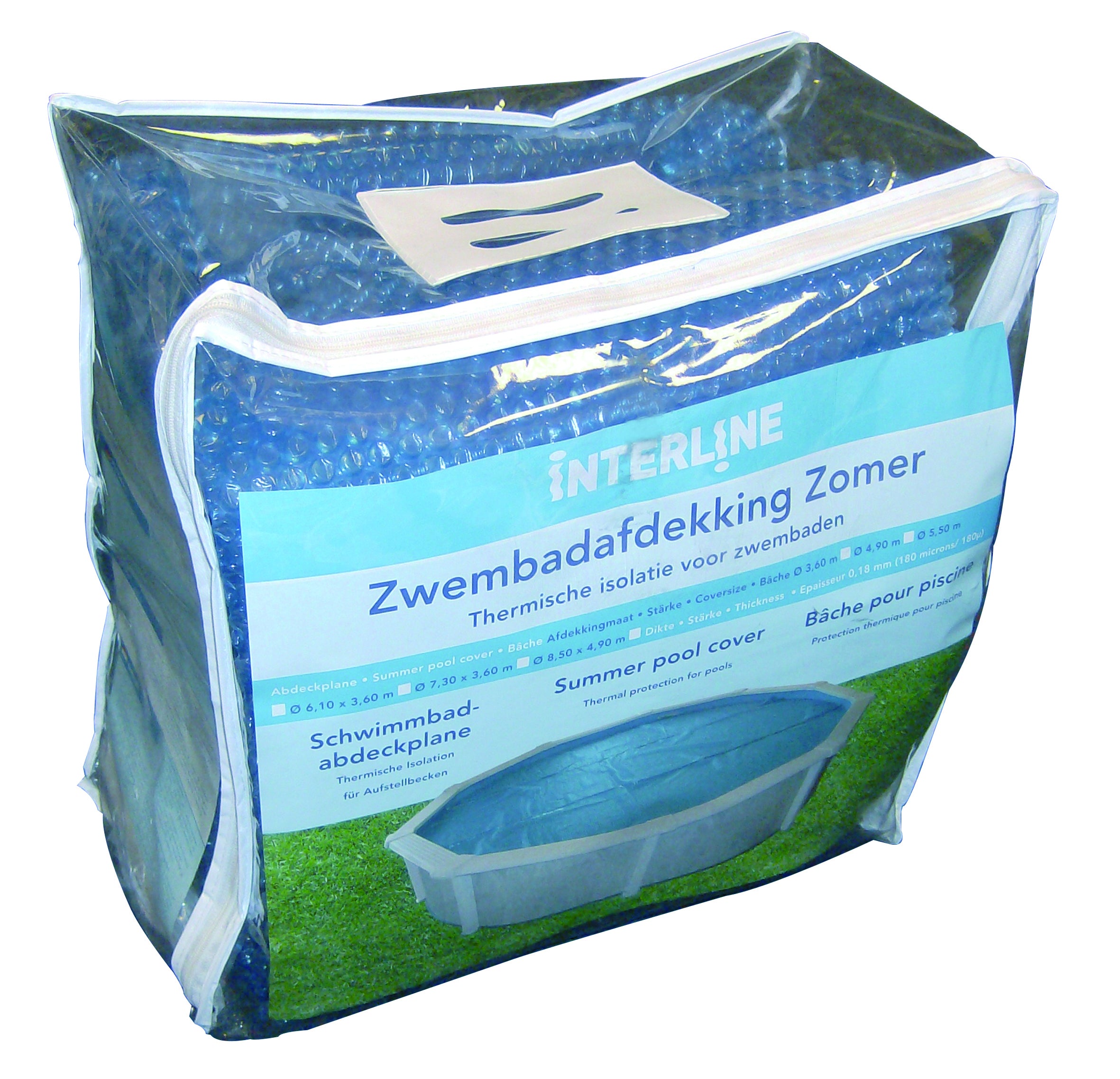 Zomerafdekking Ø 3,60m/180Micr - Blauw