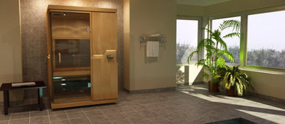 Infrarood cabine 2 personen | Mpulse Believe - Basswood